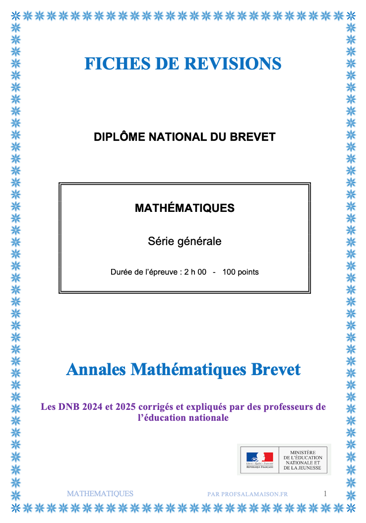 corrigé brevet 2025 et 2024