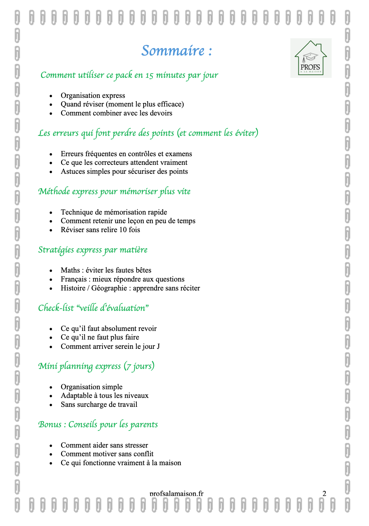 PACK EXPRESS : RÉVISER PLUS EFFICACEMENT