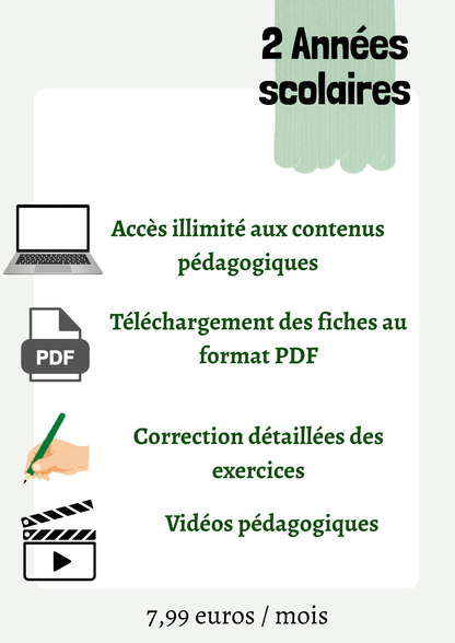 2 années scolaires