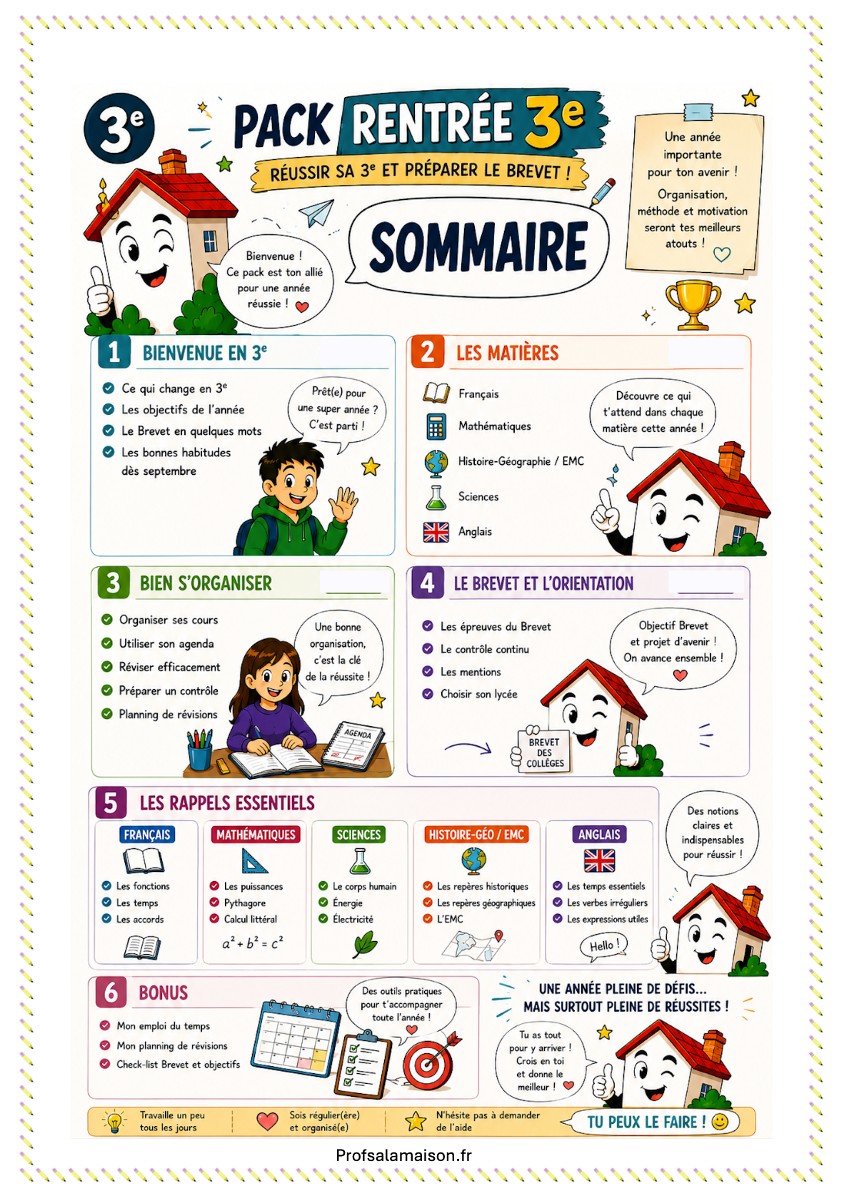 Pack rentrée 3 eme