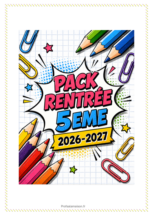 Pack rentrée 5 eme
