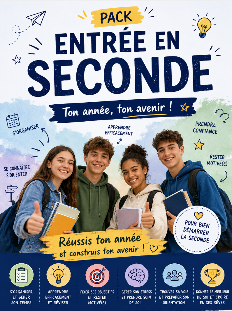 Pack Entrée en Seconde 2026-2027  Réussir sa transition collège → lycée ( PDF à télécharger)