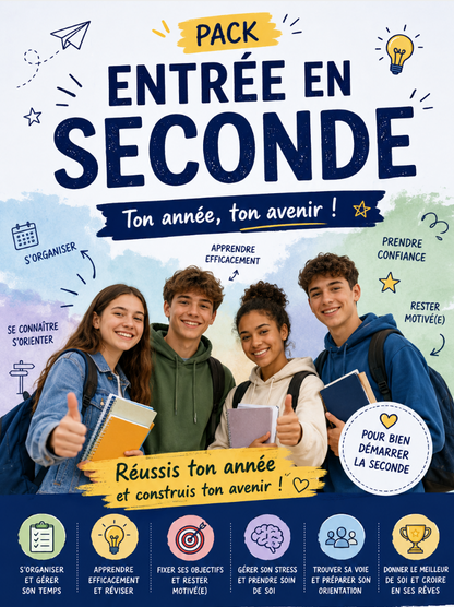 Pack Entrée en Seconde 2026-2027  Réussir sa transition collège → lycée ( PDF à télécharger)