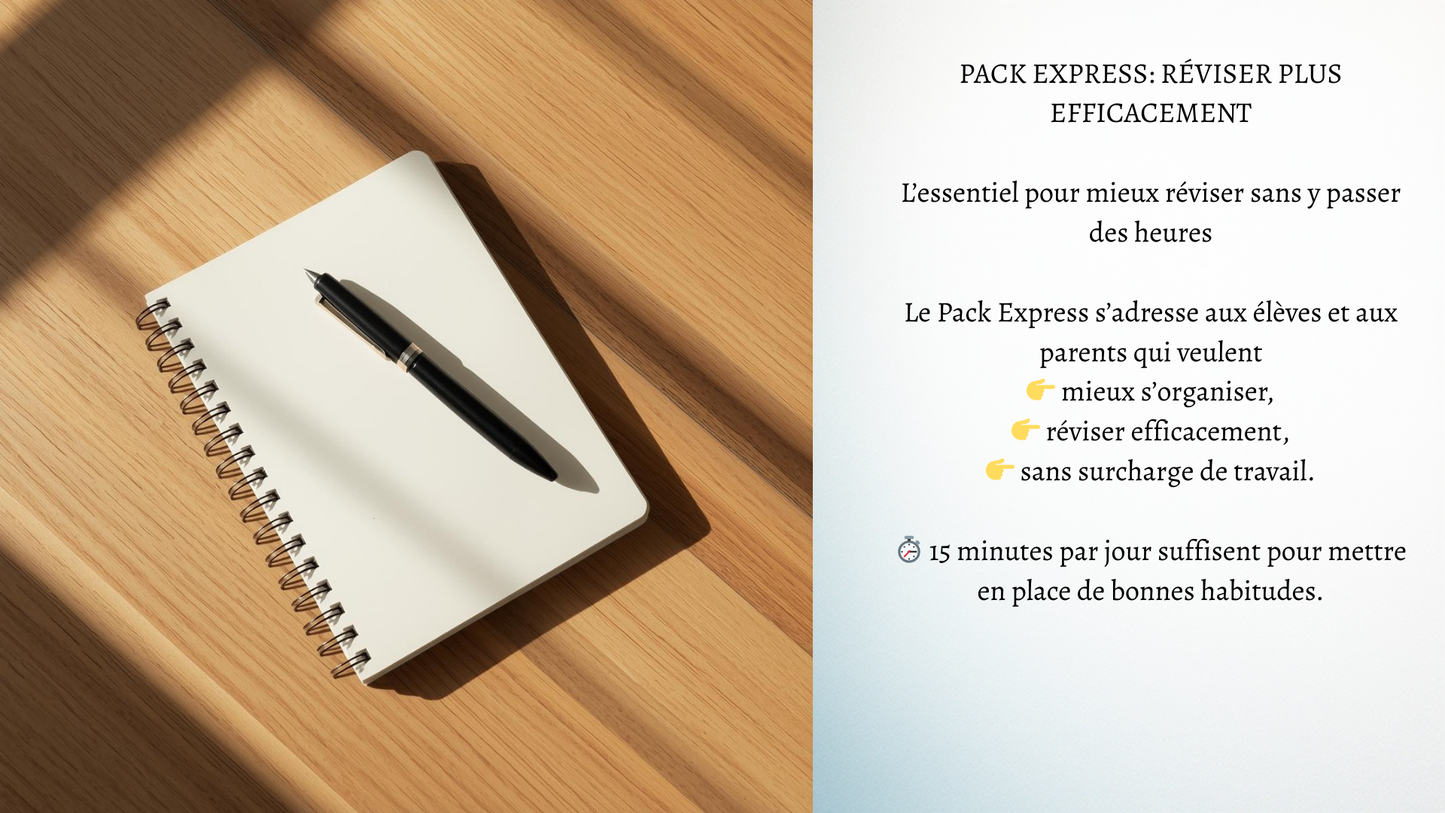 PACK EXPRESS : RÉVISER PLUS EFFICACEMENT