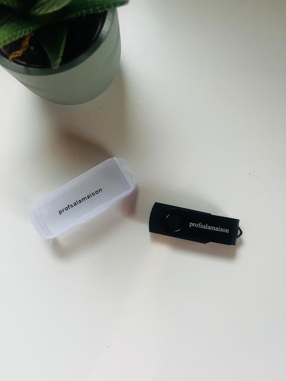Clé USB Pack de révision COMPLET: fiches SVT, fiches Histoire géographie EMC, fiches Maths, fiches physique chimie